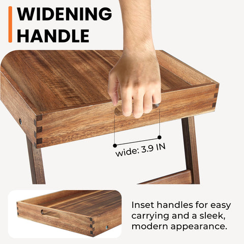 Taxenxar folding legs tray, easy storage between uses.