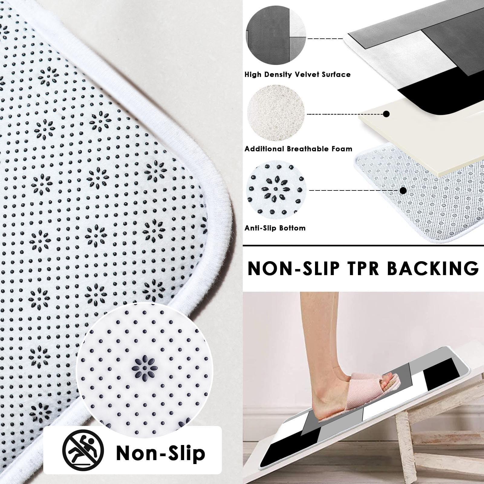 Tayney toilet lid cover in grey geometric style matches the set