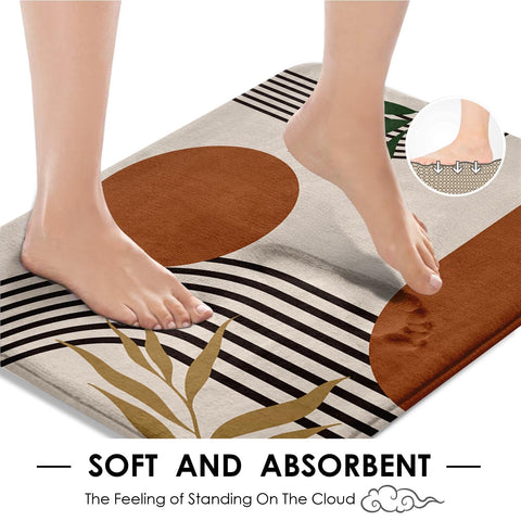 tayney U-shaped rug anti-slip helps keep bath area safer