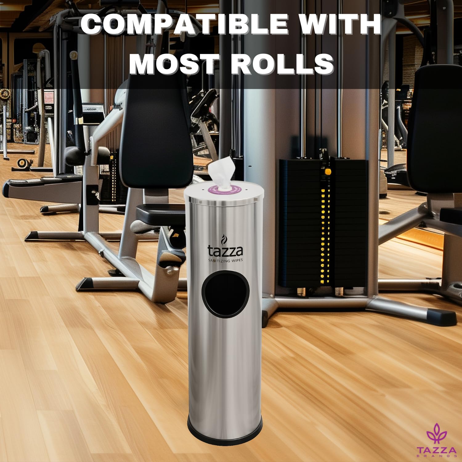 Tazza wipe dispenser nozzle provides smooth, snag-free access to wipes.