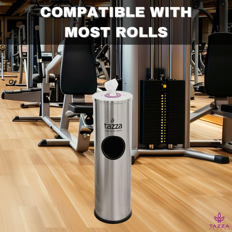 Tazza wipe dispenser nozzle provides smooth, snag-free access to wipes.