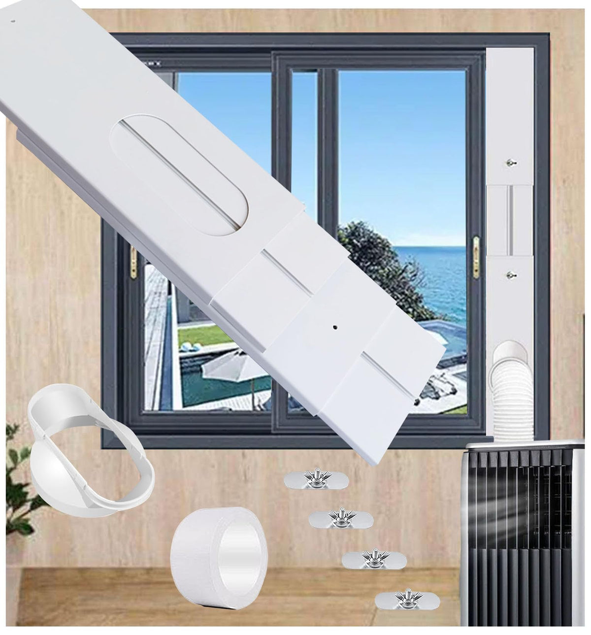 tBesme window seal kit with coupler ensuring secure connection for improved cooling
