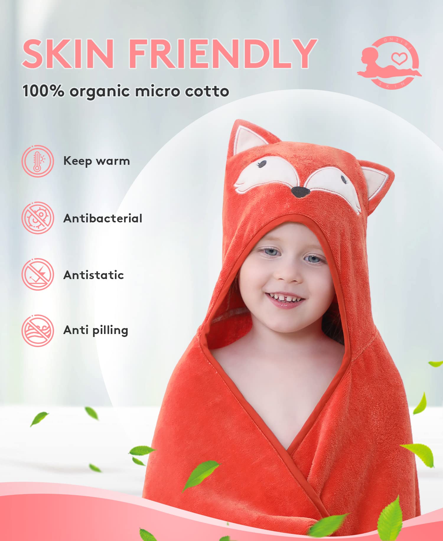 TBEZY hooded towel eco-friendly natural cotton