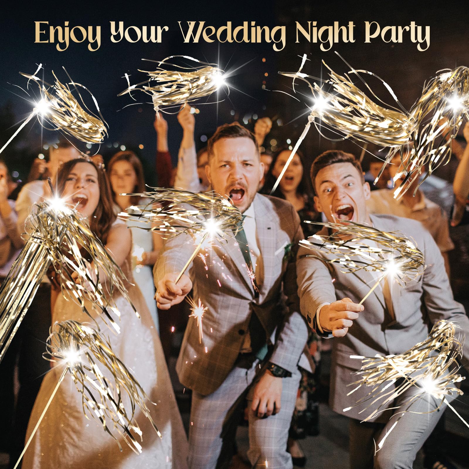 TBOLLY LED wands offer a green alternative to confetti at weddings