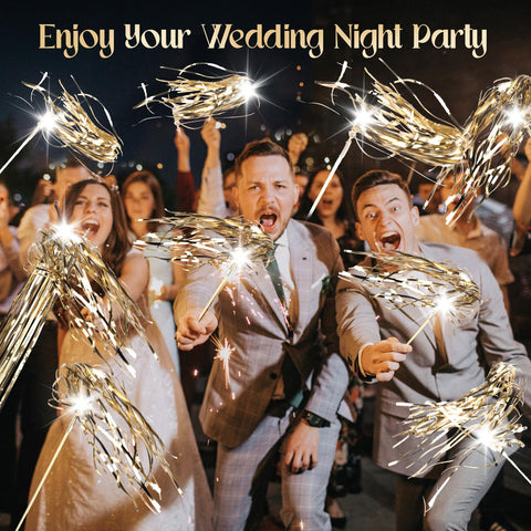 TBOLLY LED wands offer a green alternative to confetti at weddings