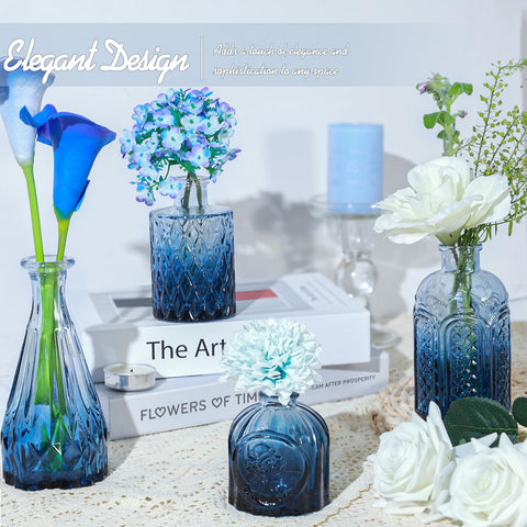 TBWIND blue bud vase ideal for wedding centerpieces and event decor ideas.