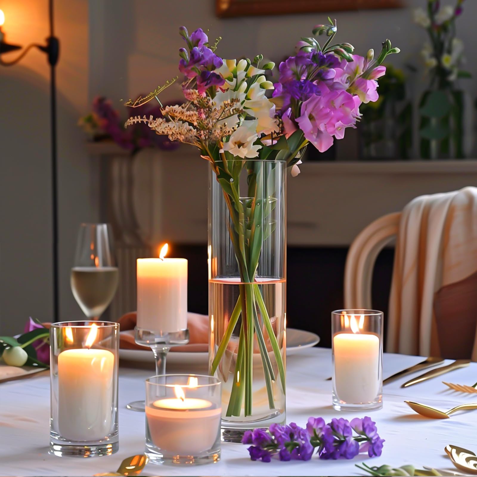 TBWIND hurricane floating candle holder 12-inch enhances ambiance at events