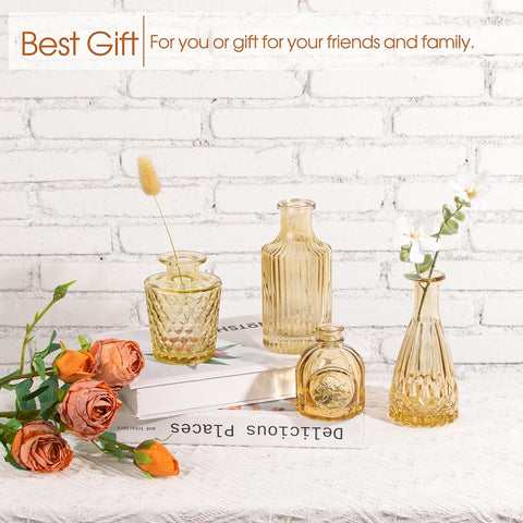 TBWIND glass vases on office desk or home decor