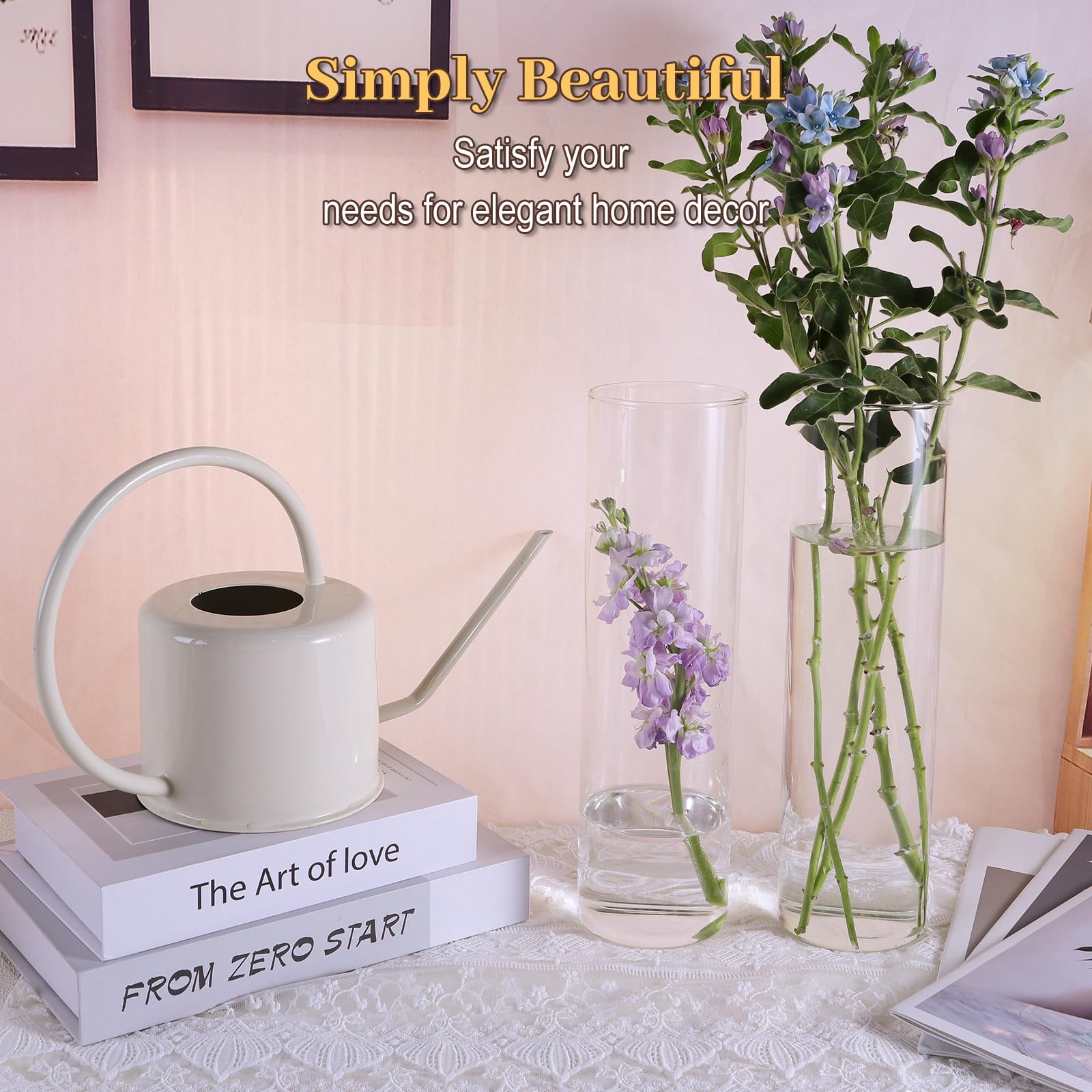 TBWIND 3.35-inch opening vase ideal for bouquets and layered centerpieces