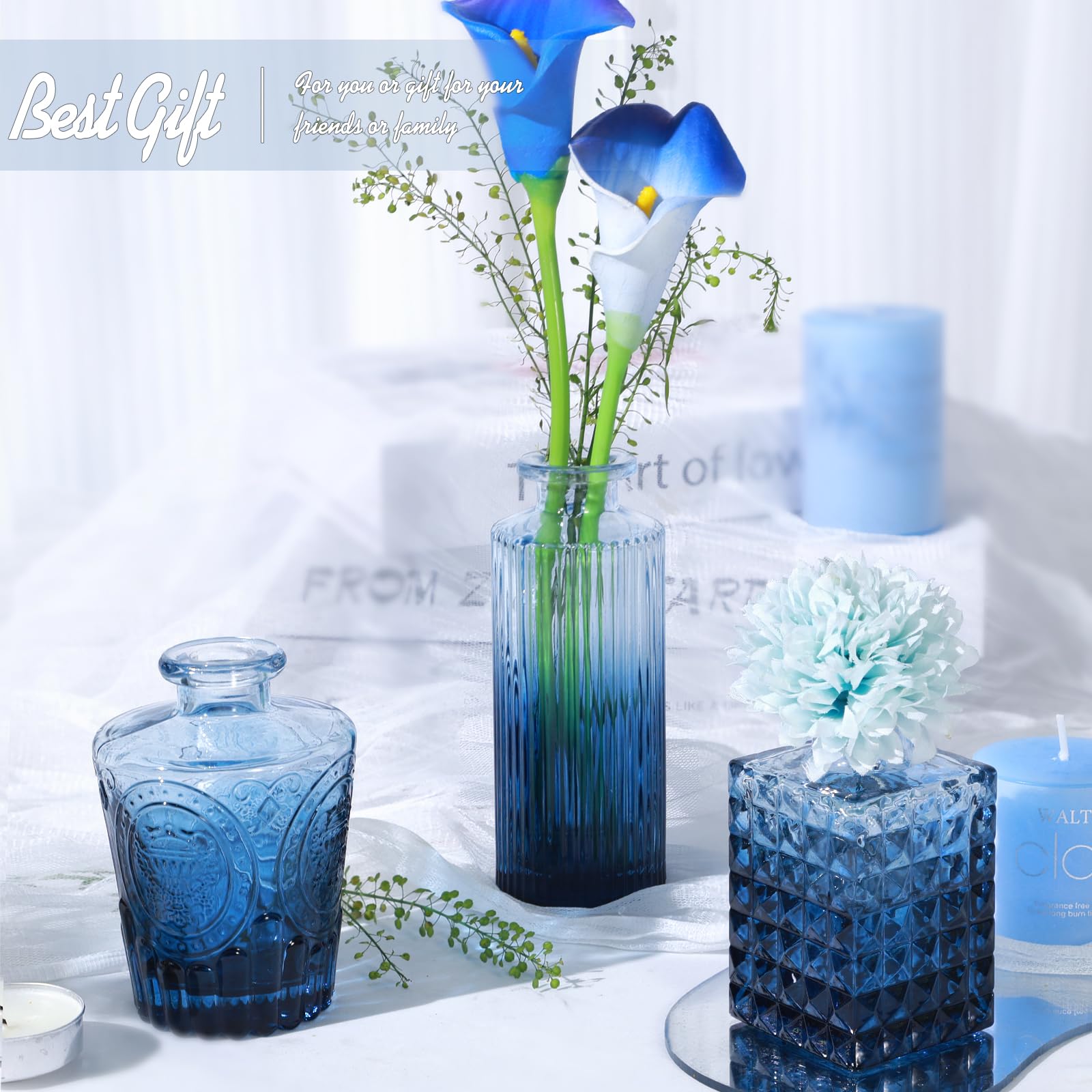 TBWIND securely packaged blue bud vases designed to prevent breakage during shipping.