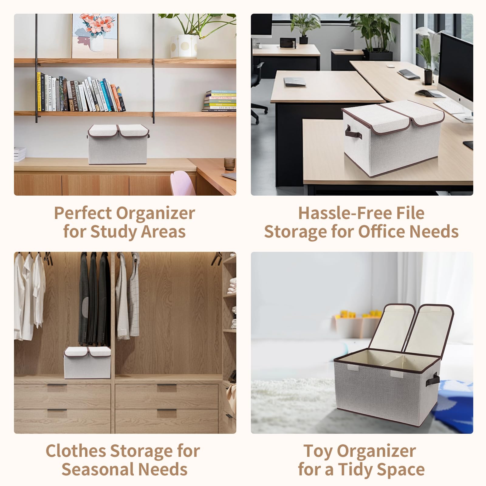 Tcbelosion foldable storage box compact folding for space saving