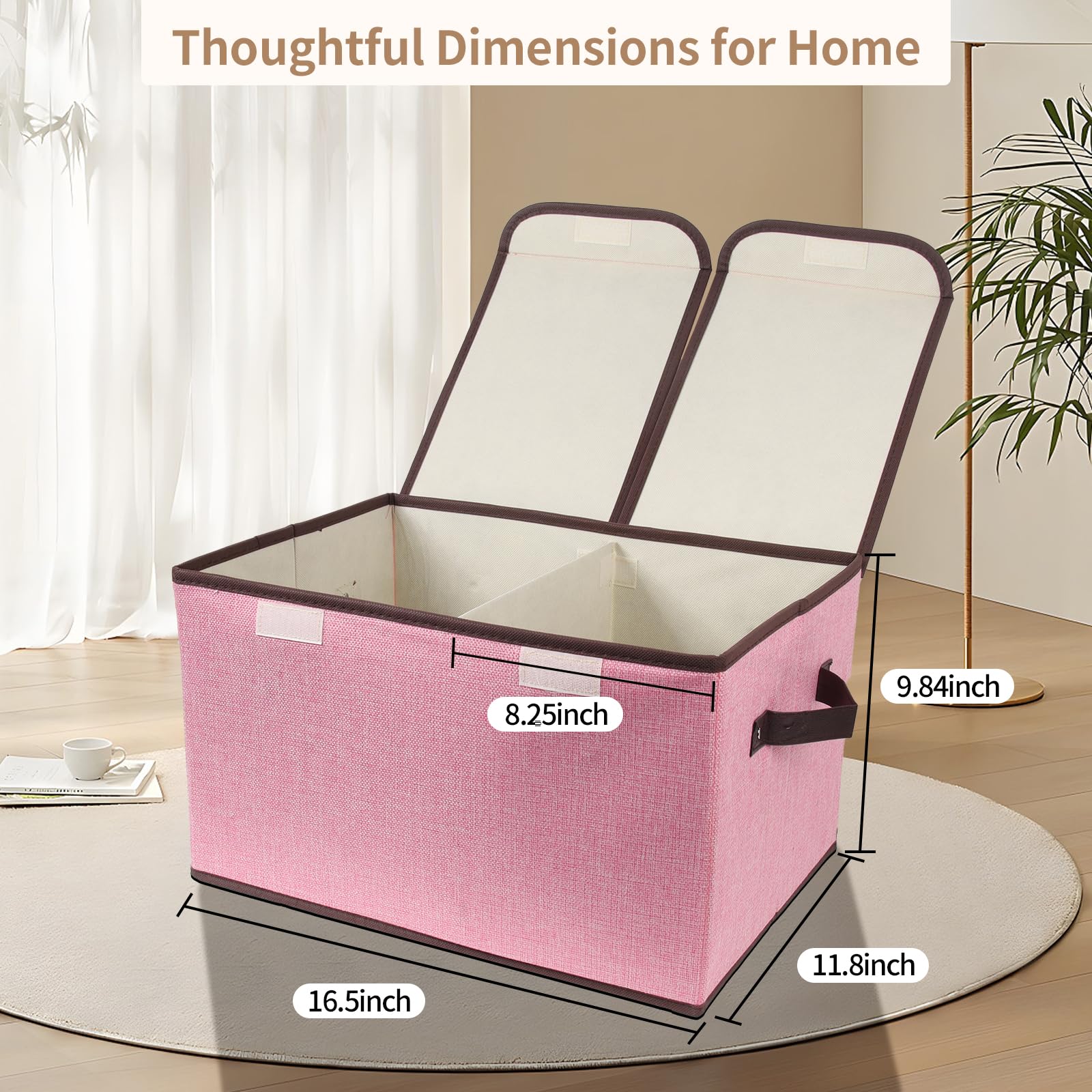 Tcbelosion box interior Velcro compartments keep items neatly separated