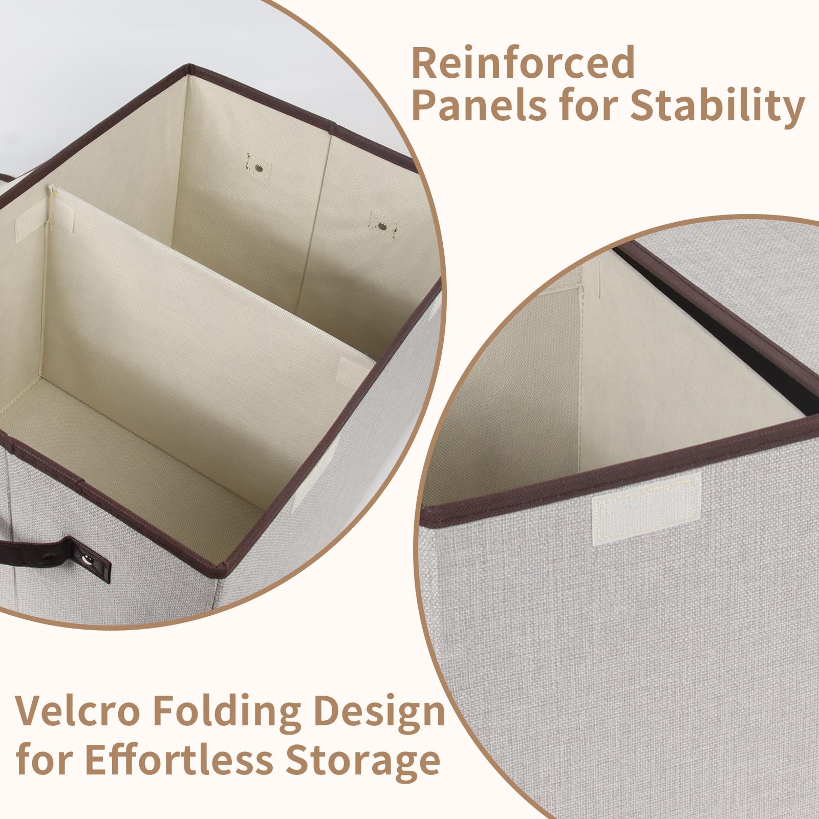 Tcbelosion foldable storage box reinforced pallet panels for durability