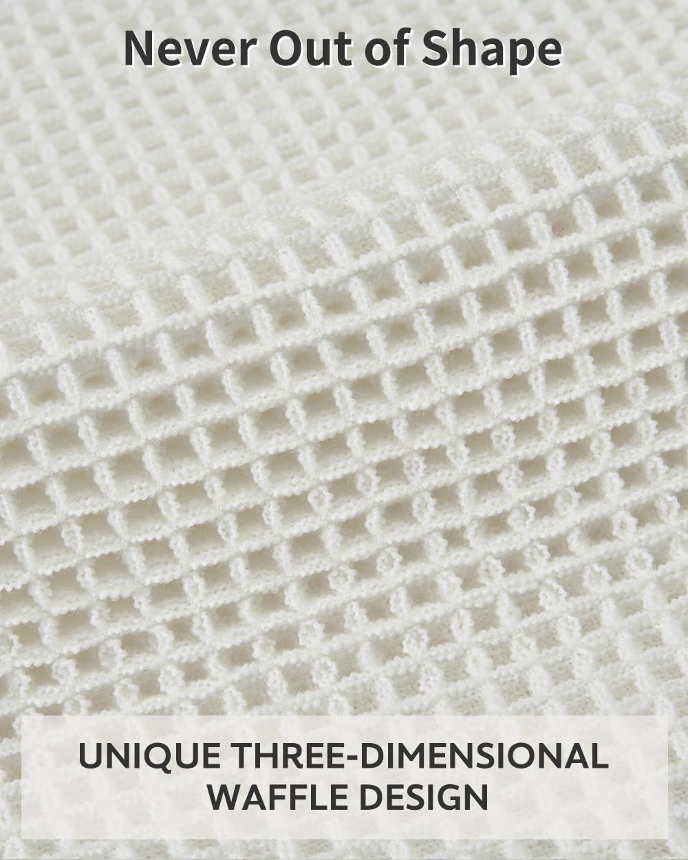Tchdio decorative waffle bath rug adds modern style to any bathroom.