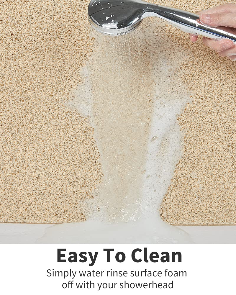 Tchdio easy-clean mat dries quickly when hung to air.