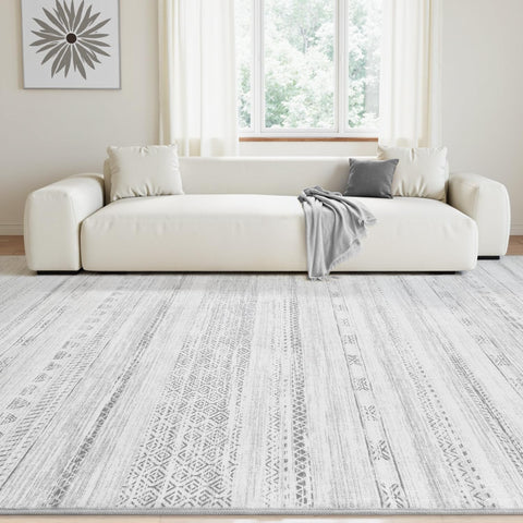 Tchdio Moroccan distressed pattern rug shows soft texture and vintage vibe.
