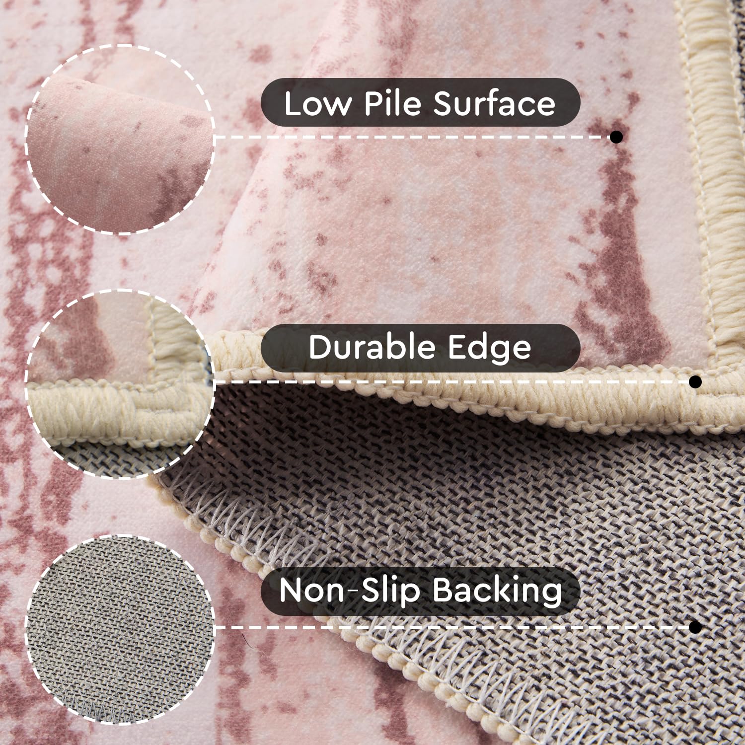 tchdio pink rug abstract design enhances modern spaces with color