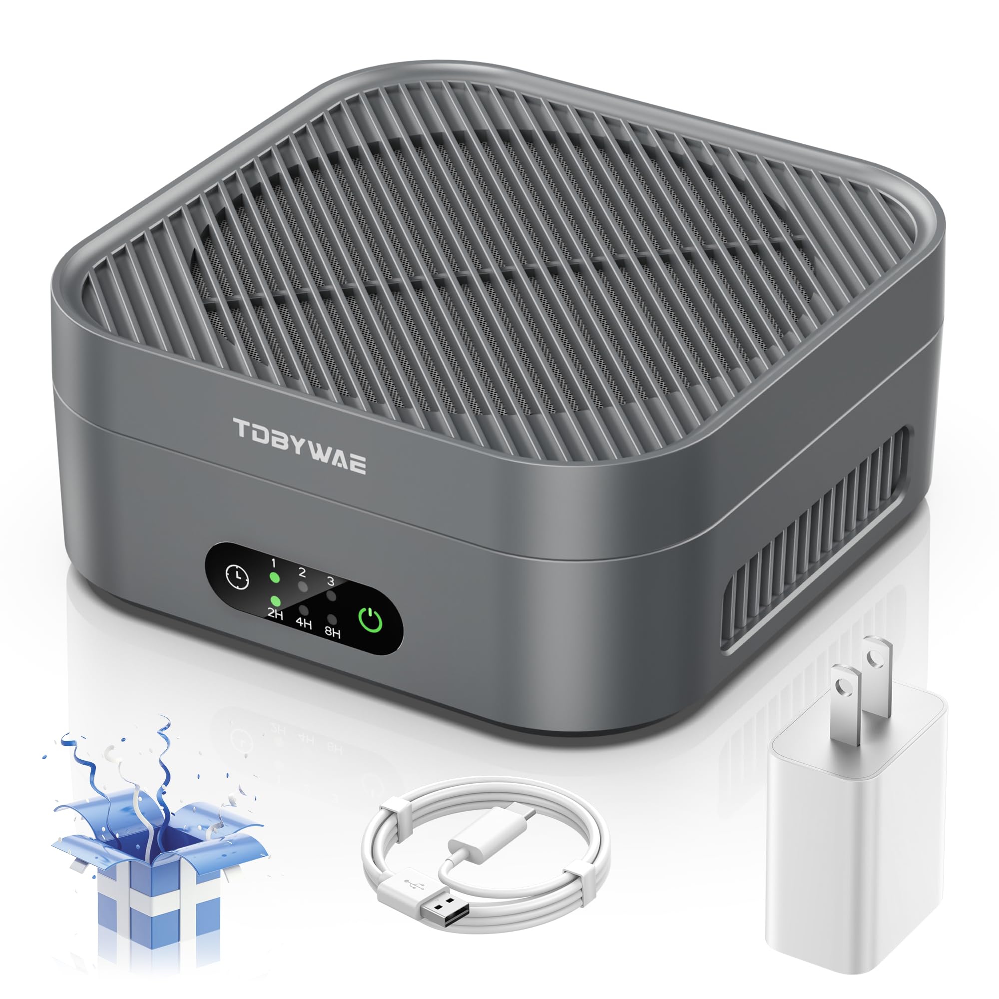 TDBYWAE air purifier with true HEPA filter for spotless indoor air.