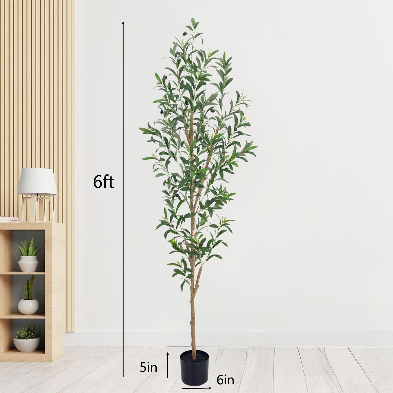 TDIAOL artificial olive tree wire trunk lets you shape a fluffy silhouette