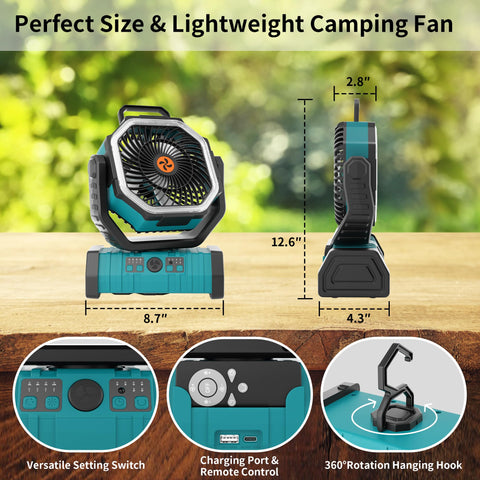 TDLOL hanging hook feature allows tent or branch mounting