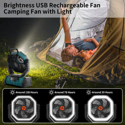 TDLOL remote control camping fan supports easy adjustments from afar