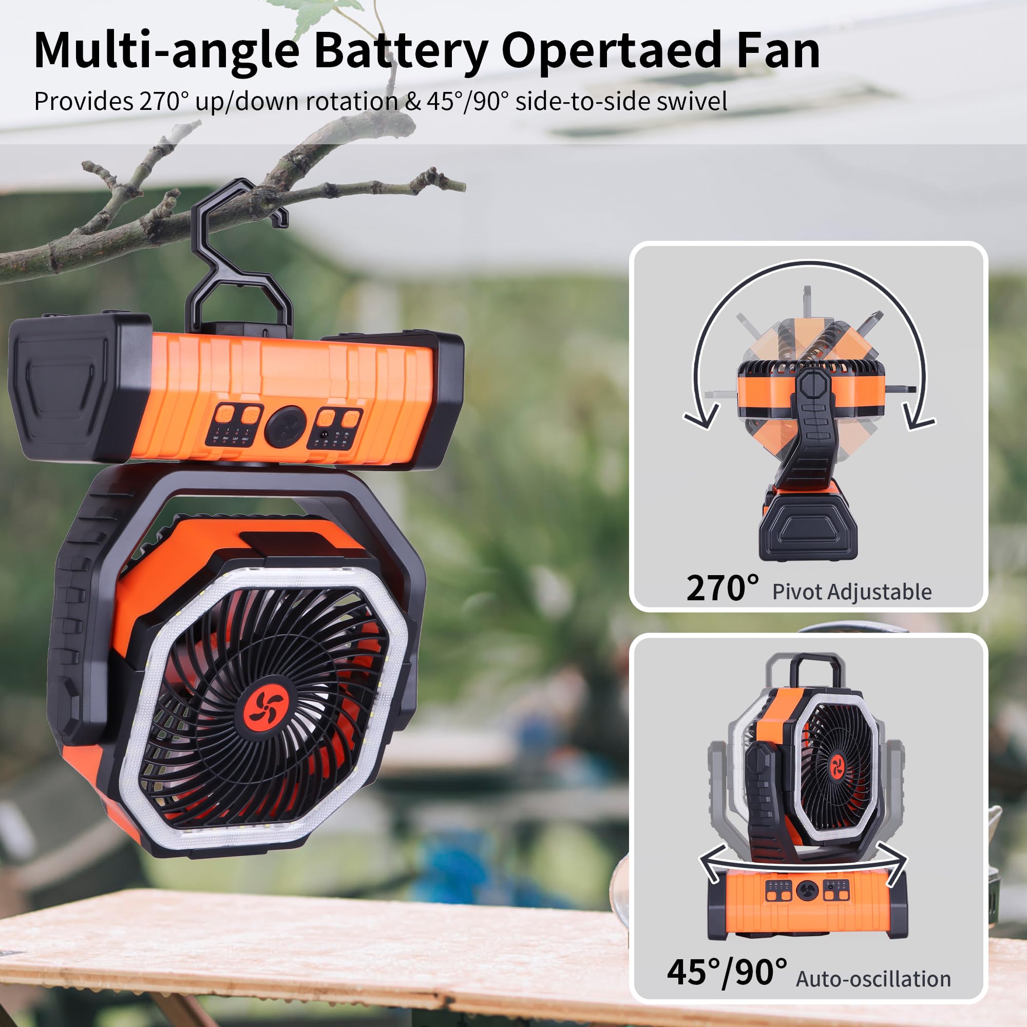 TDLOL remote-controlled fan works up to 26 feet for convenient cooling