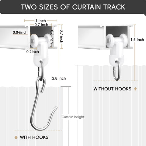 TEAKMAMA curtain track roller hooks in use demonstrate smooth gliding and easy operation