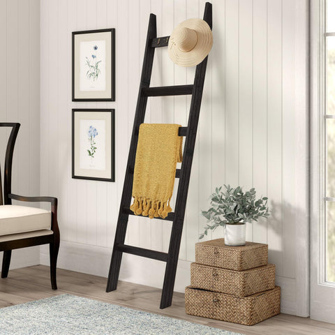 TEAKMAMA decor idea: hang greenery or photos on the ladder