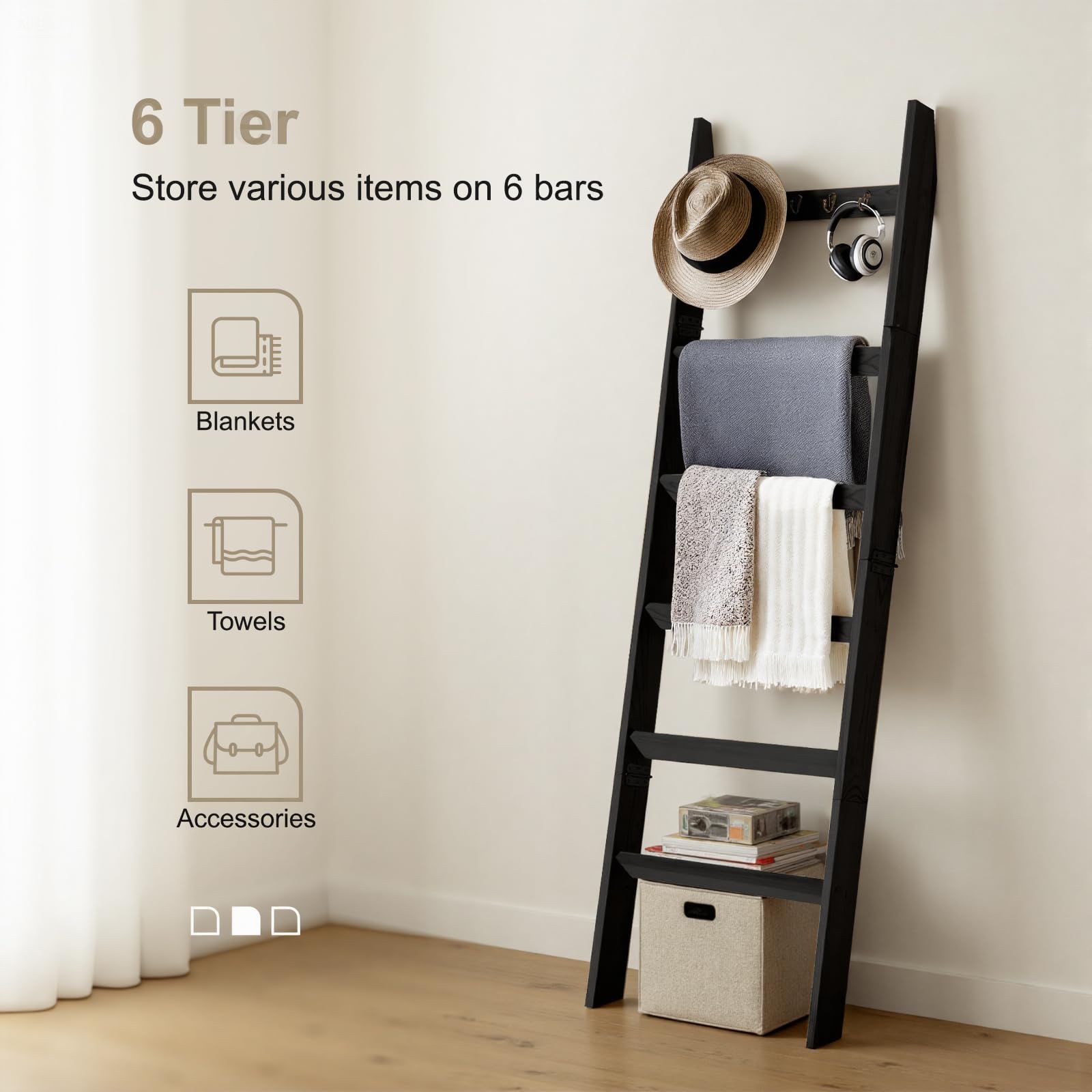 TEAKMAMA easy-assembly ladder with pre-drilled holes for quick setup