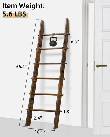 Rustic brown TEAKMAMA wood finish adds warmth while organizing textiles.