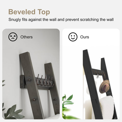 TEAKMAMA wall-leaning blanket rack saves floor space in compact rooms