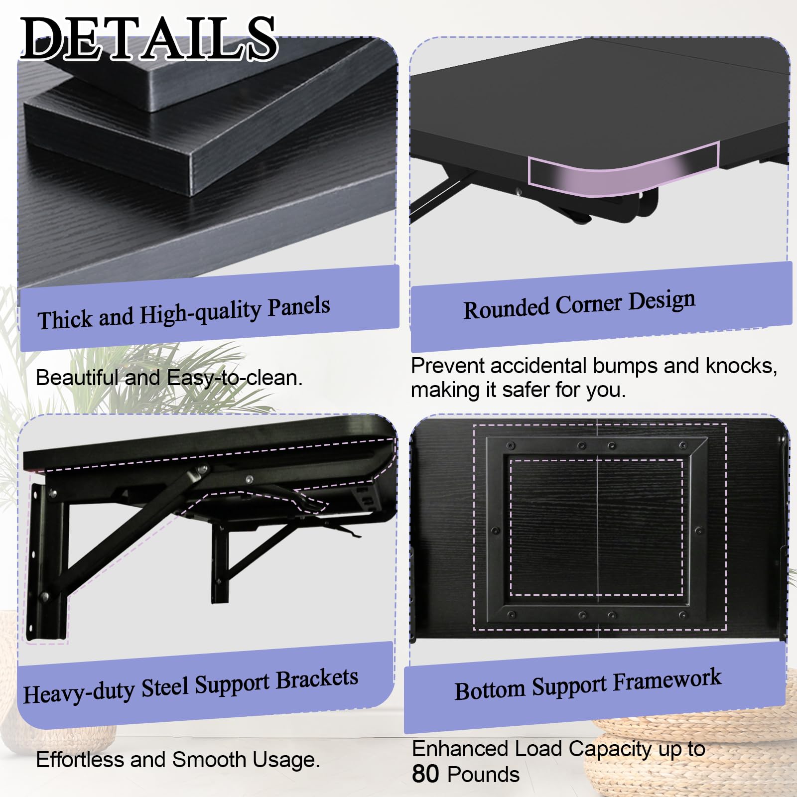 TEAMIX fold-down profile is only 2 3/8 inches thick when closed.