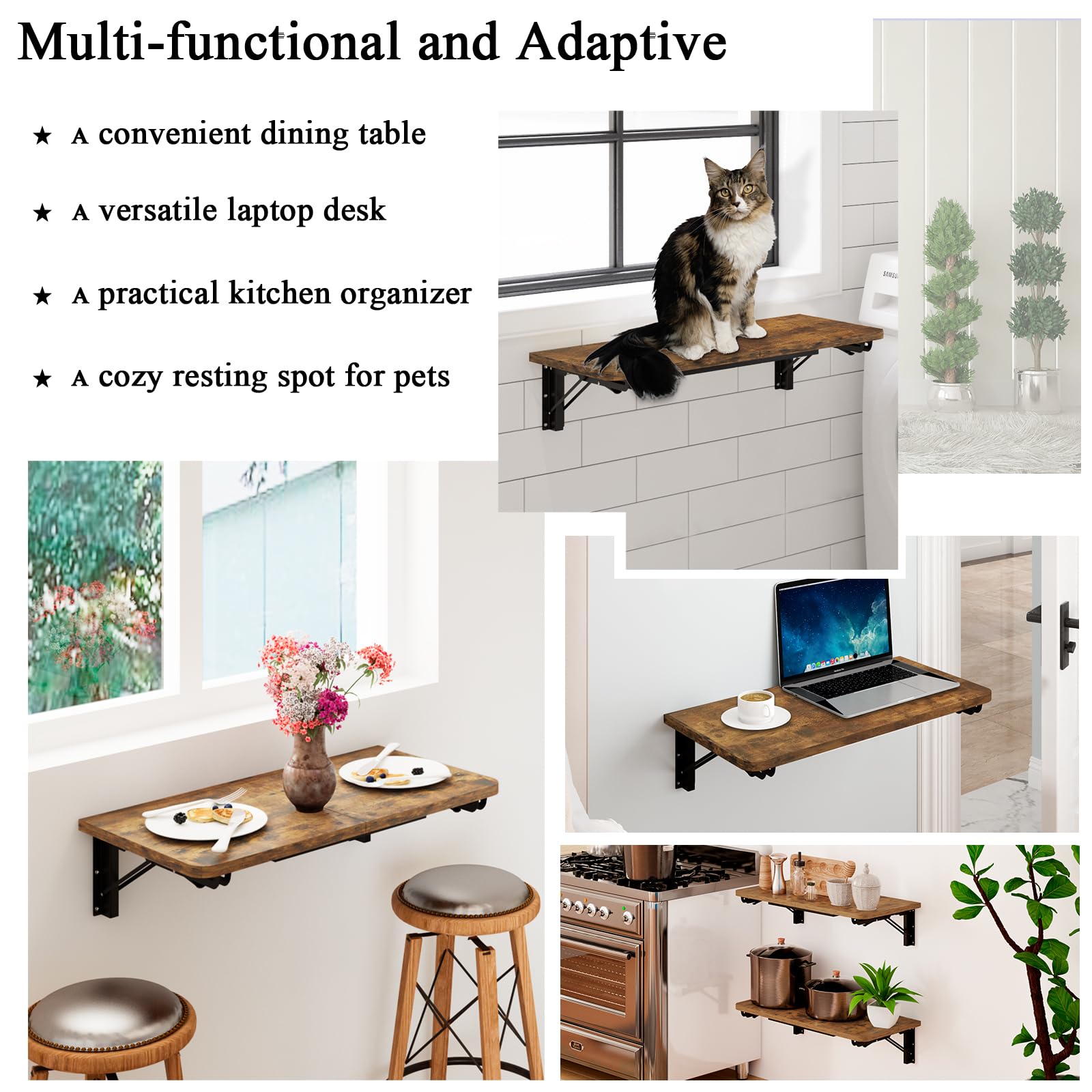 TEAMIX laundry room shelf doubles as compact workstation