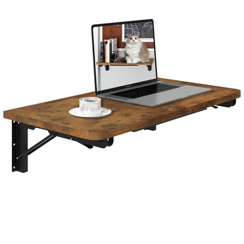 TEAMIX wall mounted folding table extended workspace for small rooms