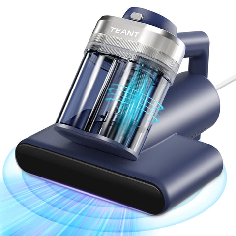Teant mattress vacuum with UV-C light for deep fabric cleaning