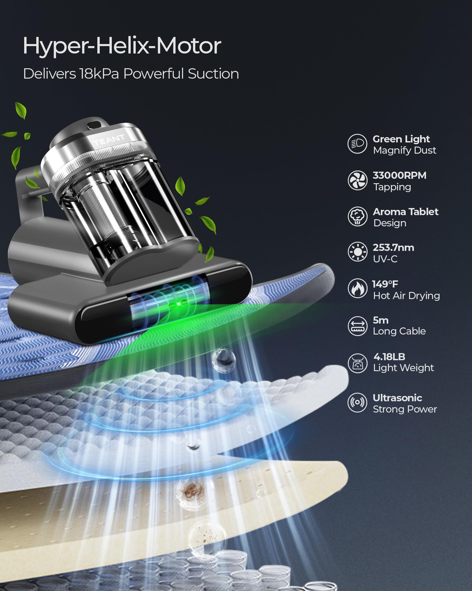 Teant UV-C light targets micro-particles for cleaner sleep surfaces