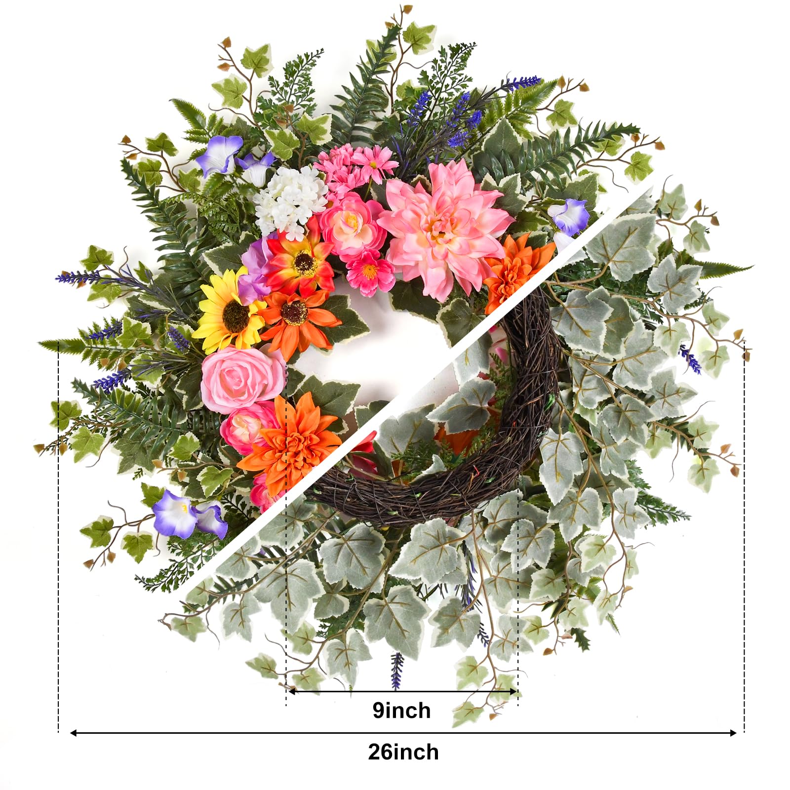 TechKen natural vine base shown for rustic charm and lasting support.