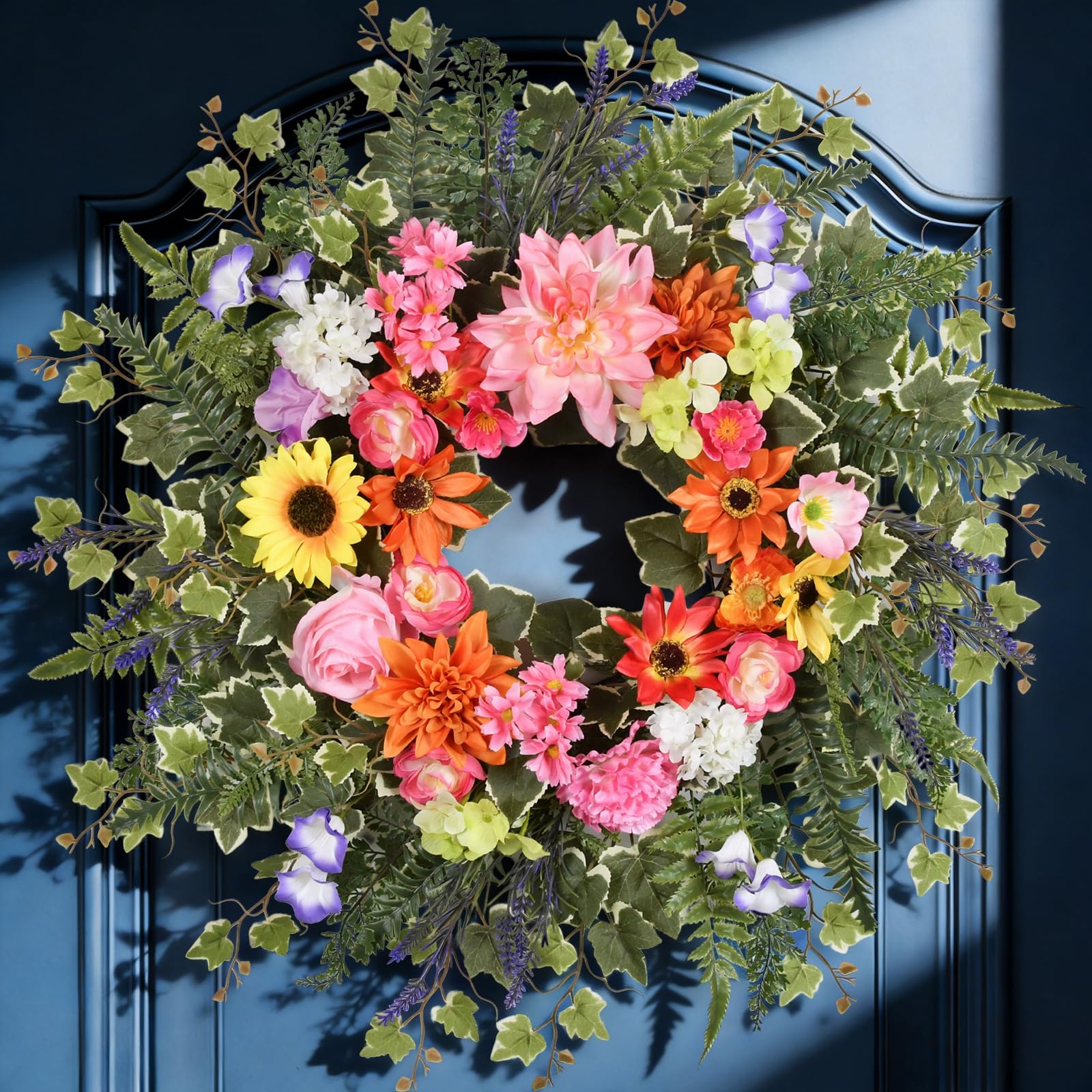 TechKen seasonal decor wreath demonstrates versatility for walls or doors.
