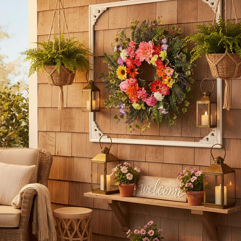 TechKen sunflower and rose focal point highlight sunny vibes and seasonal cheer.