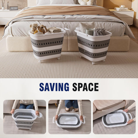 TECHMILLY durable breathable plastic basket with air circulation keeps items fresh.