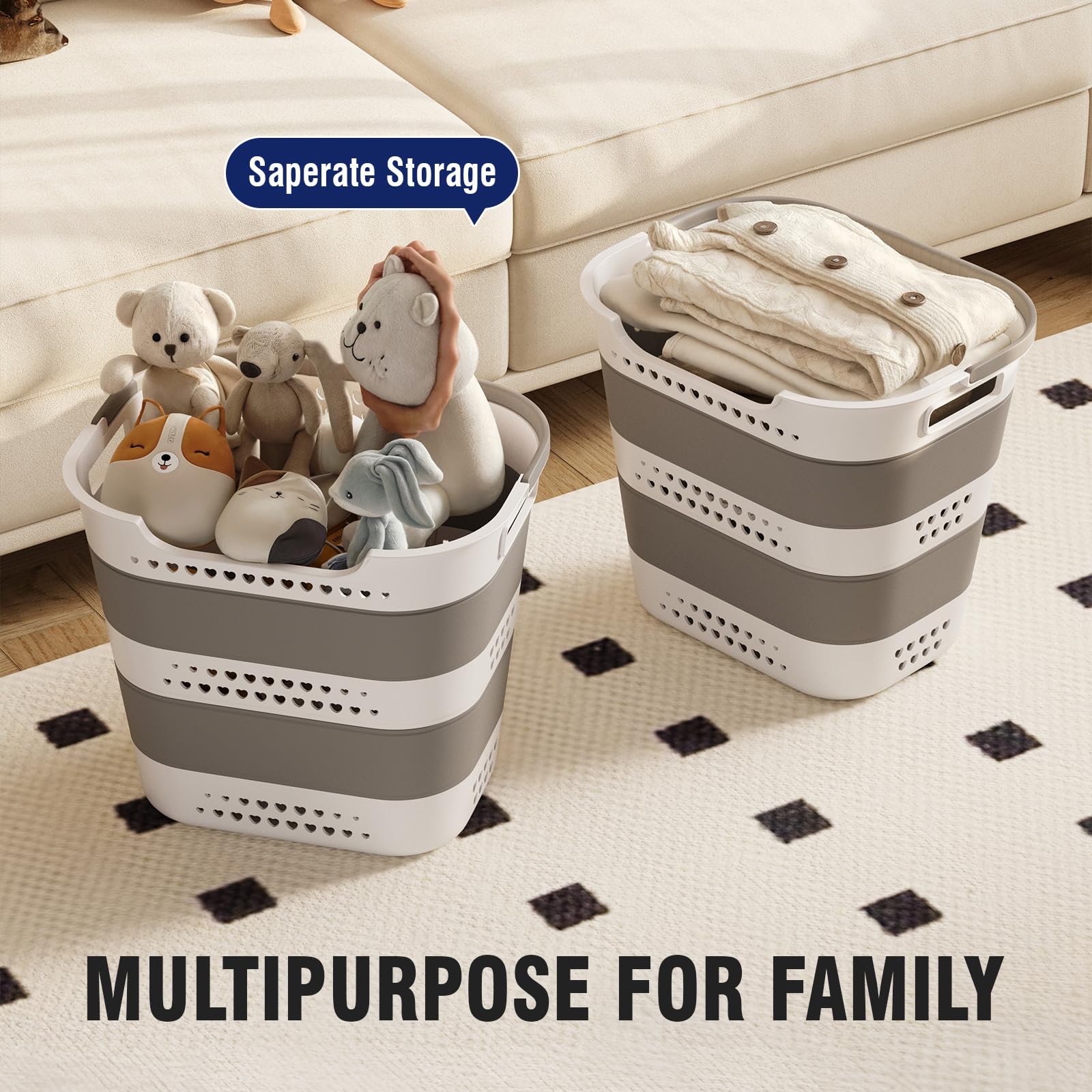 TECHMILLY multi-functional storage for clothes, towels, and toys.