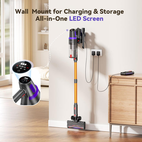 TechRise cordless vacuum one-touch emptying simplifies disposal after cleaning