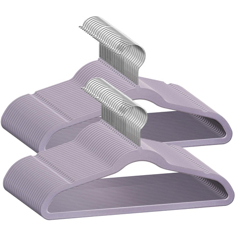 TechZoo 50 premium kids velvet hanger, 14-inch size, helps organize kids' coats and dresses.