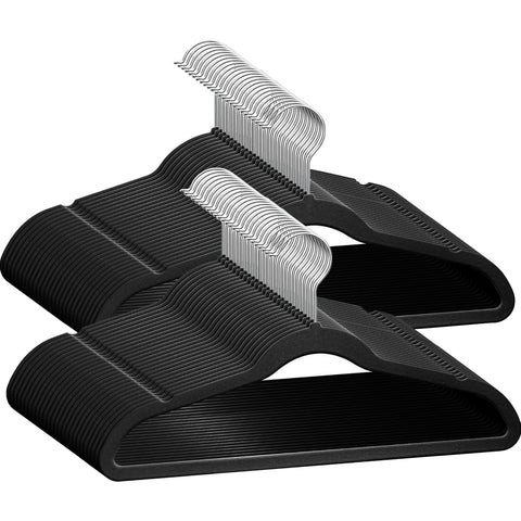 TechZoo 50 Premium Kids Velvet Hangers pack keeps delicate clothes organized and space-efficient.