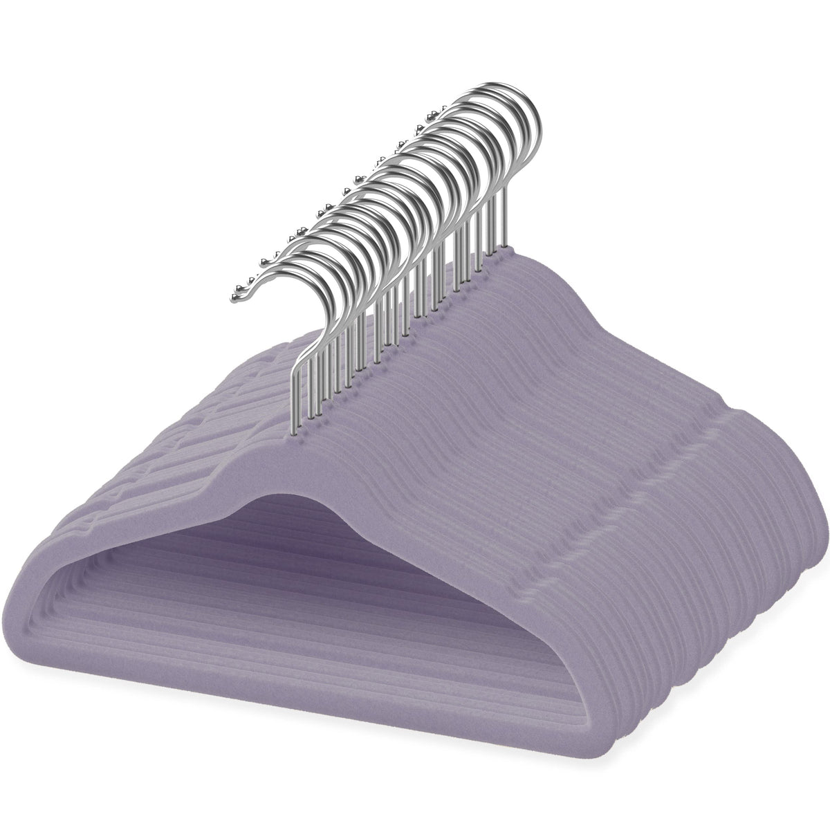 TechZoo 50 premium velvet baby hangers with 11.8-inch slim design protect delicate fabrics.