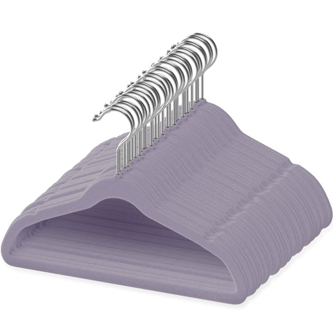 TechZoo 50 premium velvet baby hangers with 11.8-inch slim design protect delicate fabrics.