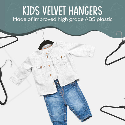TechZoo Durable hangers simplify organizing kids' daily outfits and laundry.