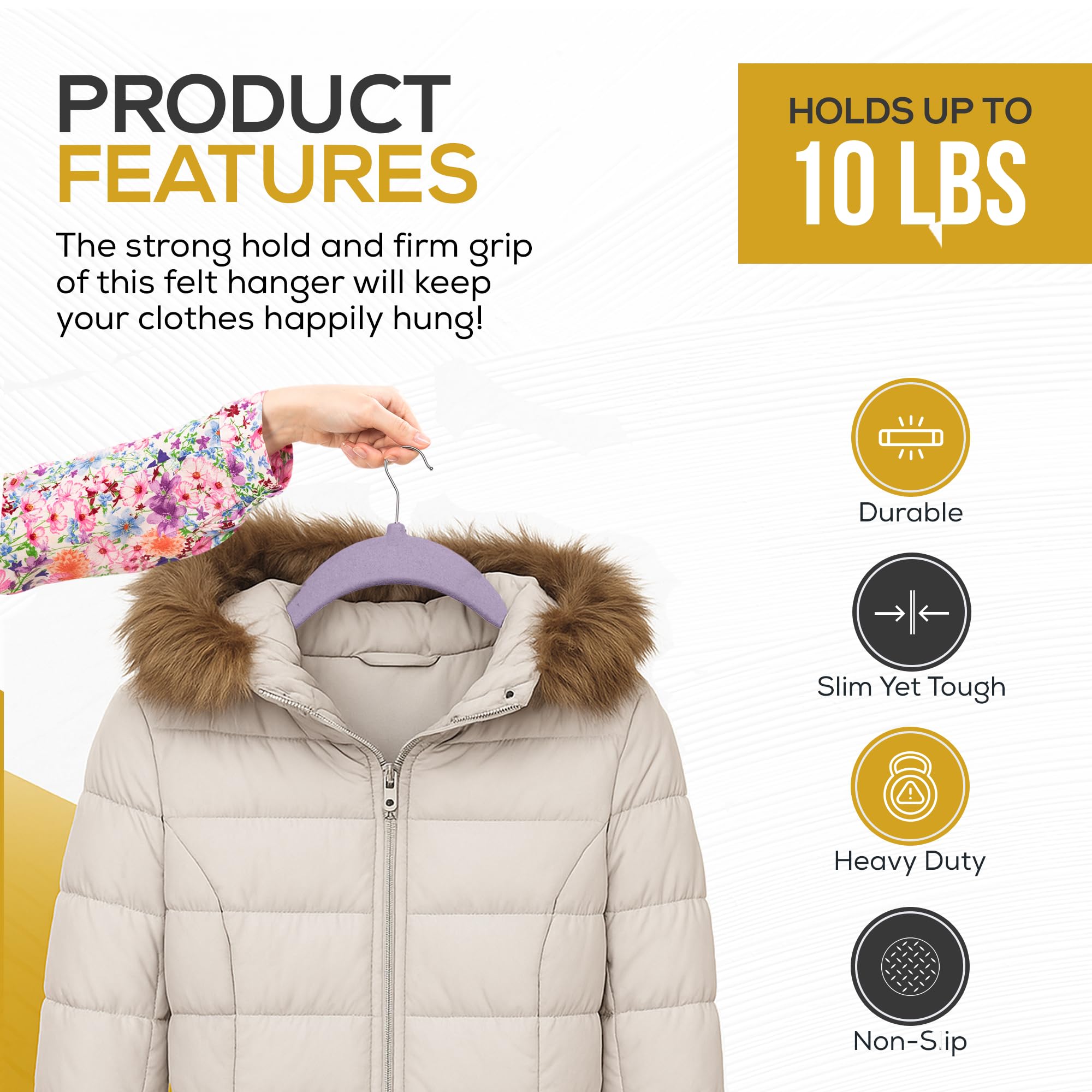 TechZoo Velvet Hangers feature a 360-degree swivel hook for easy sorting.