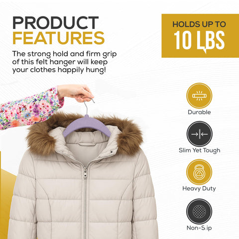 TechZoo Velvet Hangers feature a 360-degree swivel hook for easy sorting.