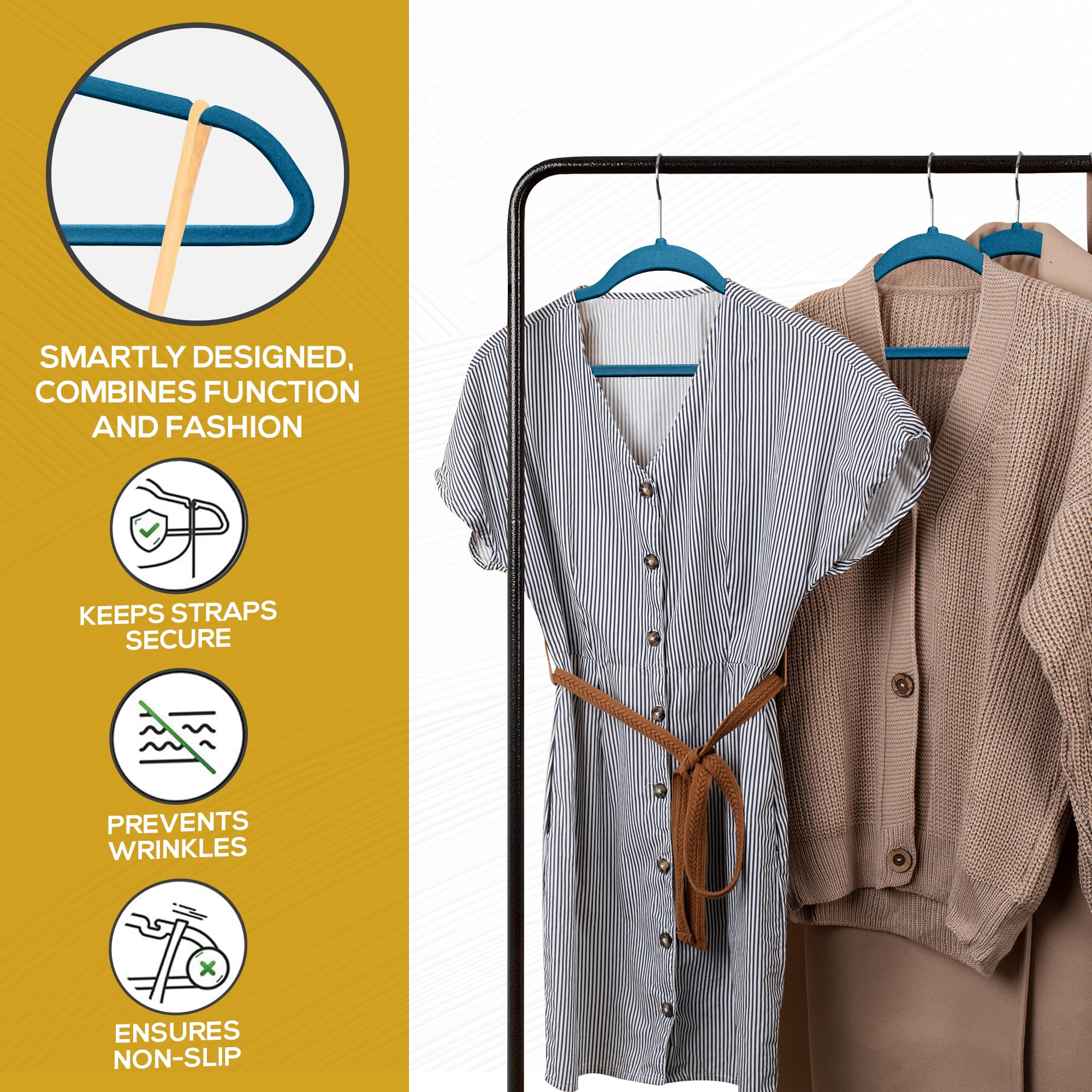 TechZoo premium velvet hangers make a stylish, practical gift for any closet.